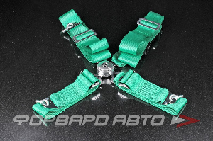 Ремни 4-х точечные TAKATA STYLE, 3", зеленый GYCA YT3-Seatbelt-2-1
