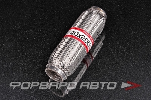 Гофра глушителя 40*200 (Interlock) трехслойная EuroEx 40x200il