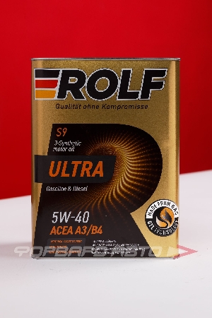 Купить Масло моторное 5W40 4л, Ultra A3/B4 SN/CF ж/б (с) ROLF 322938 Масло моторное 5W40 4л, Ultra A3/B4 SN/CF ж/б (с) ROLF 322938