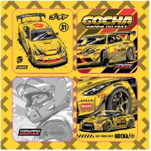 Стикерсет 3D №2 "NISSAN SILVIA S15, GT-R, FORWARD RACING" ФОРВАРД АВТО 