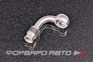Фитинг BANJO AN3 - 11,2 мм, 90°, под тефлоновый шланг PTFE, нержавеющая сталь AB88 
