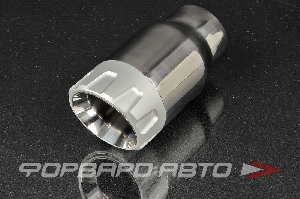 Насадка глушителя Вход = 61 мм Выход = 80 мм Длина = 160 мм комбинированная Алюминий/Нержавейка (полированный хром/гладкий матовый) PROSPORT RS-07934