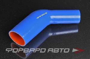 Патрубок силиконовый 50-75 мм, 45°, L=150*150 мм, синий MELCO 135-50-75-150-150