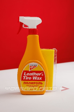 Полироль универсальный (кожа, резина, пластик) Leather & Tire Wax, 500 мл KANGAROO 330125