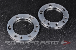 Проставки колесные 10 мм, 5/6*139,7 (Cruiser, Pajero, Vitara, Niva - 4WD) CNC, shiny grey anodized HT SE56000.2