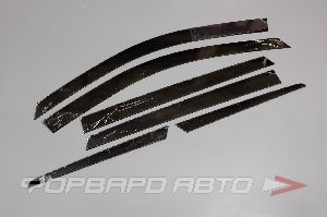 Дефлекторы окон Hyundai Santa Fe 2012-2018 6 шт. Strelka11 2D058.S11