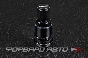 Вентиль для бескамерных шин алюминий, черный High Speed RAYS #57