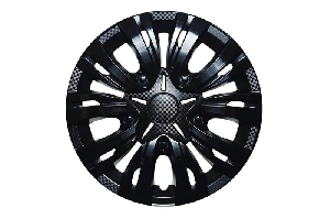 Колпак колесный R14" ЛИОН пруж., черный глянец, к-т 4шт АКС LW1409