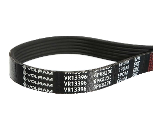 Ремень поликлиновой для автомобиля ВАЗ 2190 без конд. 6PK823 VOLRAM VR13396