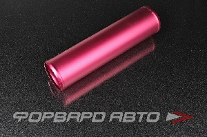 Патрубок алюминиевый 76 мм прямой красный AUTOBAHN88 