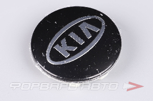 Колпачок ступицы для литых дисков Kia, 49,1/59,3 Black <> Kia, 49,1/59,3 B