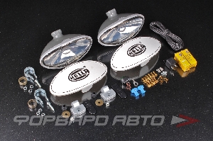 Фары противотуманные с комплектом установки H3 12V Comet FF-300, серобазальтовый (2шт) HELLA 1NB 007 892-821