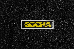 Стикер GOCHA LOGO, объемный  85*20мм  