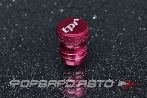 Колпачок на ниппель NEW DESIGN - КРАСНЫЙ (АНОДИРОВАННЫЙ) TPI TPI-VC03