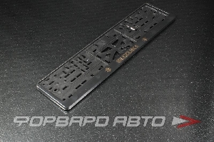 Накладка под номер пластиковая SUZUKI <> 112/1-SZ-з/с