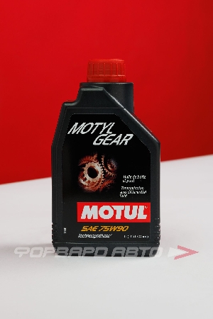 Масло трансмиссионное 75W90 1л, Motyl Gear GL4/GL5 MIL-L-2105D. MOTUL 113523