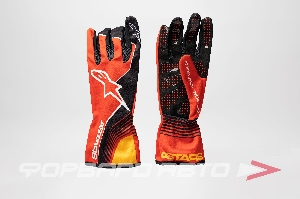 Перчатки для картинга TECH-1 K RACE v2 FUTURE (XL, красный/оранжевый) ALPINESTARS 