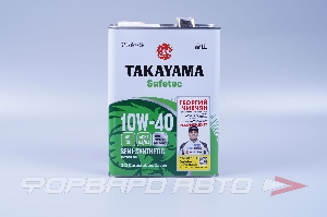 Масло моторное 10W40 4л, SL A3/B4 металл (п/с) TAKAYAMA 605591