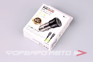 Устройство зарядное в прикуриватель,38W (PD20W+QC3.0)+кабель Type-C/Type-C, цвет черный BOROFONE BZ25