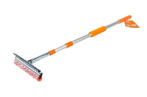 Щётка для мытья стекол 130см с поролоном и водосгоном телескопическая AIRLINE AB-G-01