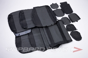 Чехлы на сиденье TOYOTA-Corolla Sd (черн+черн) с 00- АВТОПИЛОТ 