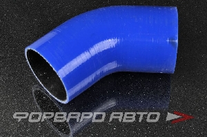 Патрубок силиконовый 76 мм, 45°, синий (уценка) MELCO 76-45