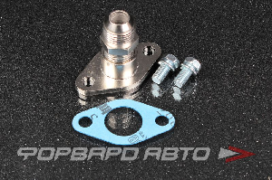 Фланец слива с турбины с фитингом AN10 (в поддон) TOYOTA 1JZ / 2JZ, 1/2" KINUGAWA 312-07008-007