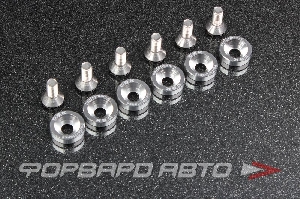 Болт с декоративной шайбой М8 (6 шт) серебрянный CSK PERFOMANCE ABFW-M8-SILVER