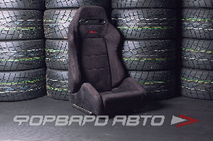 Кресло + салазки регулируемое черная алькантара RECARO SR3 style  SPD BC