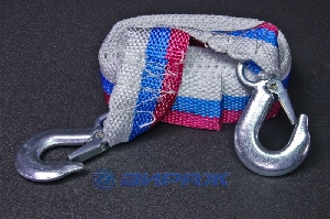 Трос буксировочный 3,5тх5м (стропа + 2 крюка) MELCO Т 16