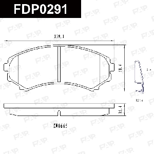 Колодки тормозные FAP FDP0291