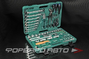 Набор инструментов 77 предметов 6-ти гран 1/4" 1/2" JONNESWAY S04H52477S