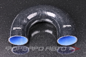 Патрубок силиконовый 64 мм, 180°, 4 слоя армировки, чёрный FORA ASHU09-64-180короткий