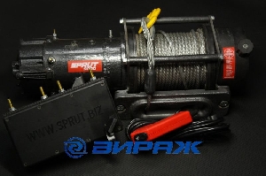 Лебедка автомобильная 24V, 4080кг, 7,6мм, 30м, 55кг СПРУТ SPRUТ-9000