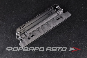 Накладка под номер поворотная алюминий 3D Carbon Fiber черная EPMAN EPPZK2105-BK