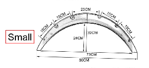 Фендер арки колесной 800мм*320мм EPMAN EPXLM10077-SMALL