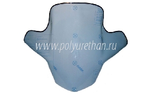 Стекло для снегохода BRP Sci-Doo GTX 500, GTX 550 (2мм, h=590мм) ПОЛИУРЕТАН 50-44-411