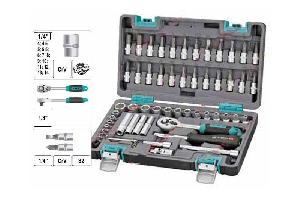 Набор инструмента 57 предметов 1/4" пласт.кейс STELS 14101