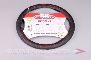 Оплетка руля (M) Art-8 M  черная экокожа SKYWAY S01102173