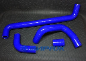 Патрубки системы охлаждения ВАЗ-21213-DCEC (к-т 4 шт.), Декарт-Авто  