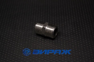 Переходник 1/2"-1/2" нар.резьба, нерж. <> 