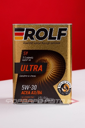 Масло моторное 5W30 4л, Ultra A3/B4 SP ж/б (с) ROLF 323105