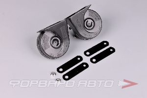 Сигнал звуковой 12V "улитка'' 115Дб сталь/пластик 2 шт 8,5А SKYWAY S07601064