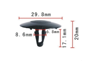 Клипса 8,5*15*29мм MASUMA KJ-370