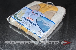 Накидка на сиденье из алькантары+иск.меха темно-корич. (1шт.) "KAITEKI YAKUT" KAITEKI 14764