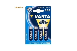 Элемент питания LR03 (ААА) мизинчиковая HIGH ENERGY VARTA 5355