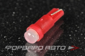 Лампа светодиодная 12V T5 COB диод, красная SARITI 