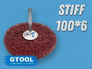 Круг шлифовальный d=100мм Р80, хвостовик 6мм, Stiff GTOOL 12120