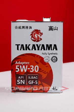 Масло моторное 5W30 4л, ADAPTEC SN/SP GF-5/ GF-6A металл (с) TAKAYAMA 6056131