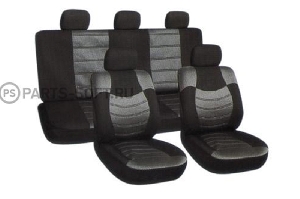 Чехлы на сиденье, универсальные (10предм.5подгол.) с поролоном, полиэстер "Aero-Tech" AUTOVIRAZH AV-095343
